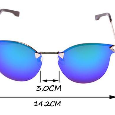 Unisex Frameless Reflector Sunglasses