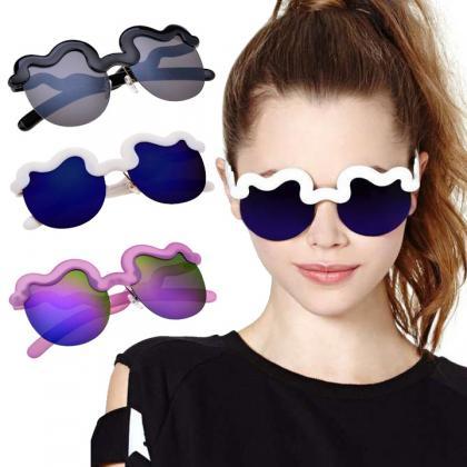 Cool Unisex Half Frame Sunglasses