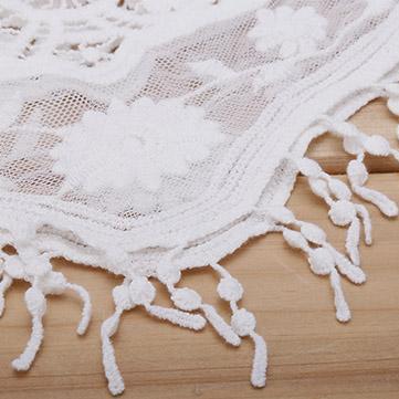 Mesh Hollow Crochet Lace Cape Shawl