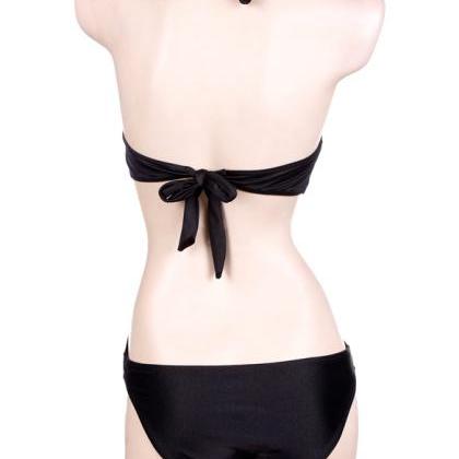 Halter One-piece Backless Bikini