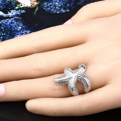 Fashion Big Starfish Ring