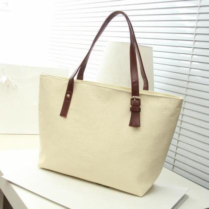 Korean Lady Women Pu Leather Messenger Handbag..