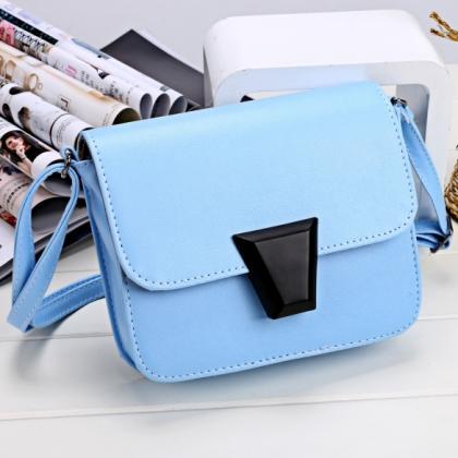 Women Fashion Synthetic Leather Small Solid Candy..