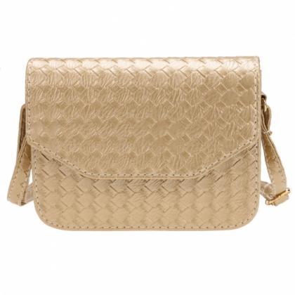Fashion Women Weave Pattern Small Handbag One..