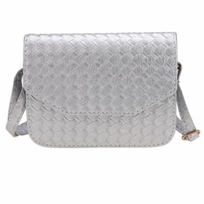 Fashion Women Weave Pattern Small Handbag One..