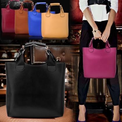 Ladies Tote Bag Synthetic Leather Handbags..