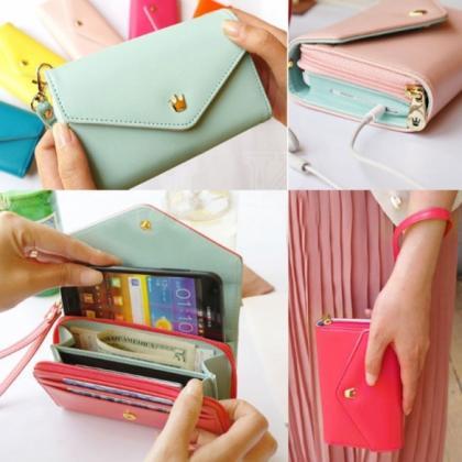 Multifunction Women Wallet Coin Case Purse For..