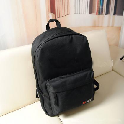 Pure Color Korean Style Flexo Backpack