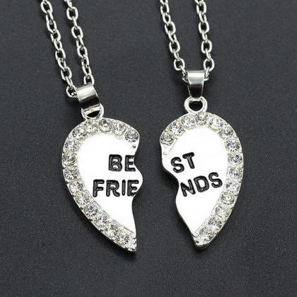 Part Love Shape Friends Fashion Pendants Diamond..