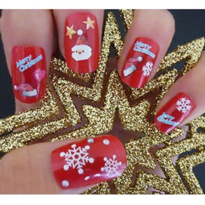 Christmas Snowflakes Design 3d Nail Art Stickers..