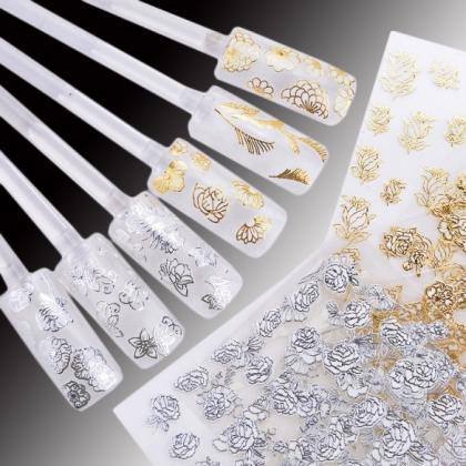 24 Sheets High Quality 3D Golden/Si..