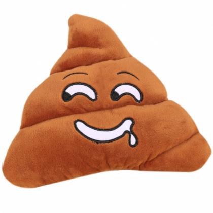 Cute Toy Funny Emoji Design Cushion Poo Shape..