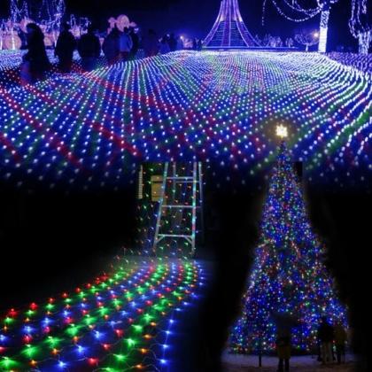 Colorful 200 Led Net Mesh Decorative Fairy Lights..