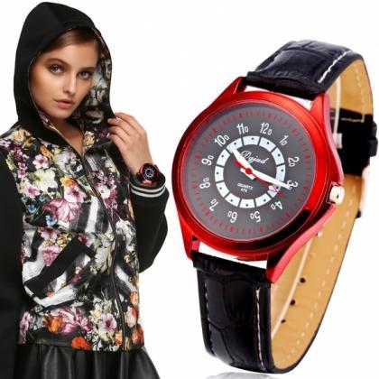 Men Fashion Large Dial Quartz Analog Wrist Watch 5..