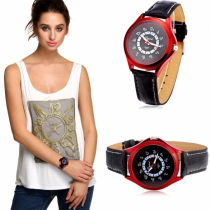 Men Fashion Large Dial Quartz Analog Wrist Watch 5..
