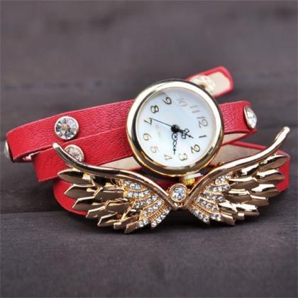 Wing Bracelet Watch Quartz Movement Wrist Women..