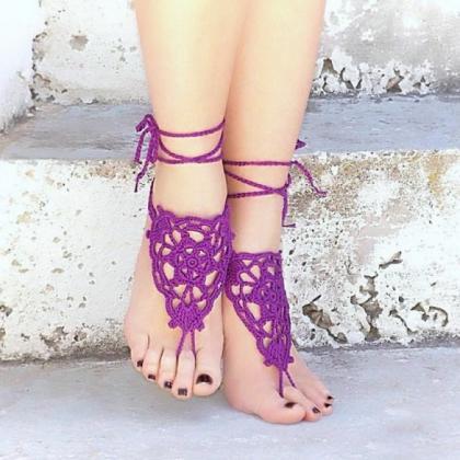 Fashion Women's Crochet Barefoot..