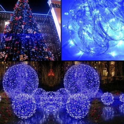 10m 100 Led Blue Lights Decorative Christmas Party..