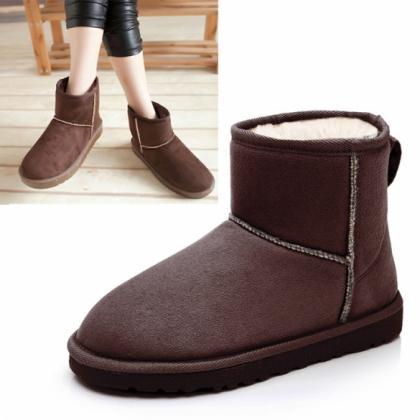 Women Winter Warm Ankle Snow Boots Shoes