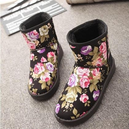 Fashion Women's Casual Winter Floral..