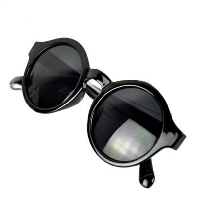 Tortoise Framed Oversize Round Sunglasses