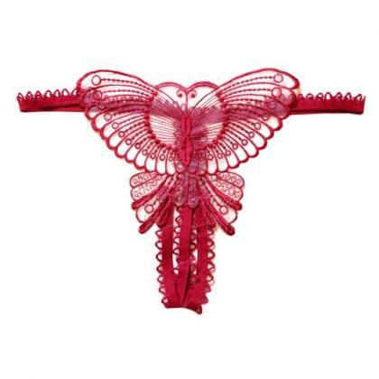 Women's Sexy Butterfly Lace Open Cr..