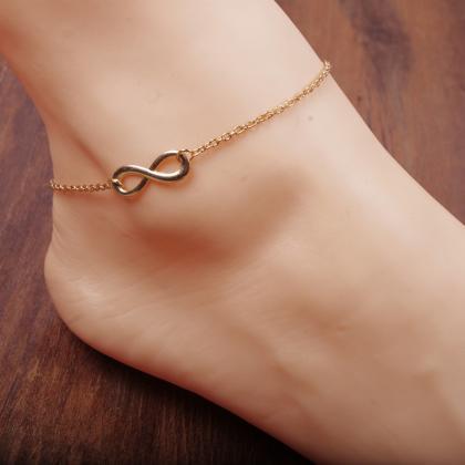 Simple Fashion Luky Number 8 Anklet