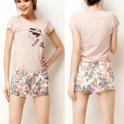 Fashion Lady's Floral Printing Casual..