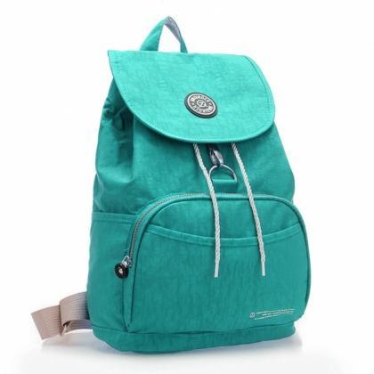 Unisex Nylon Backpack Waterproof Soft Solid..