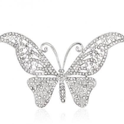 Butterfly Boutique With Rhinestone Brooch
