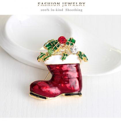 Christmas Gift Shoes Brooch