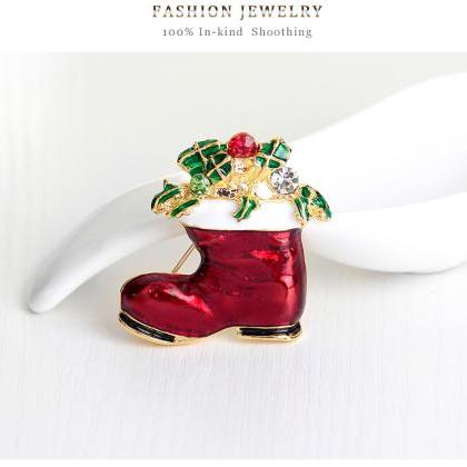 Christmas Gift Shoes Brooch
