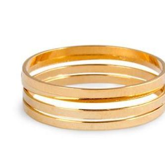 Women's Stackable Thin Ring Set -..