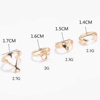 3d Geometric Triangle Combination Ring
