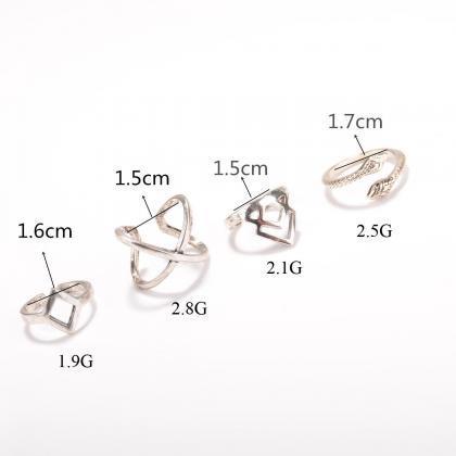 Exaggerated Snake Diamond Open Ring