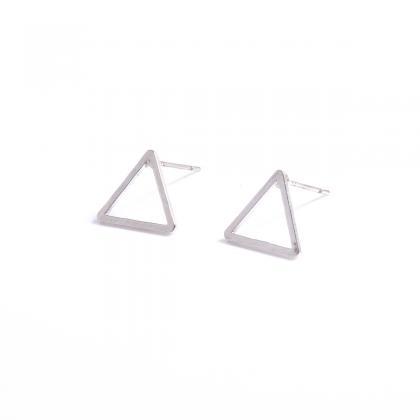 Triangle Geometric Stud Earrings In Gold, Silver..