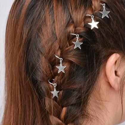 Unique African Stars Plait Leaves 5 Hairpin