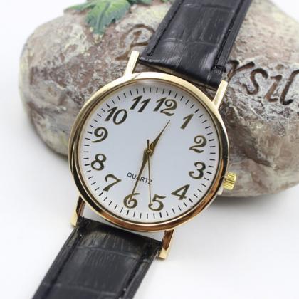 Classic Retro Style Number Watch