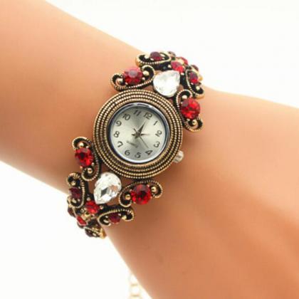 Retro Style Owl Circle Bracelet Watch