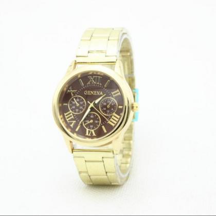 Classic Simple Alloy Strap Watch