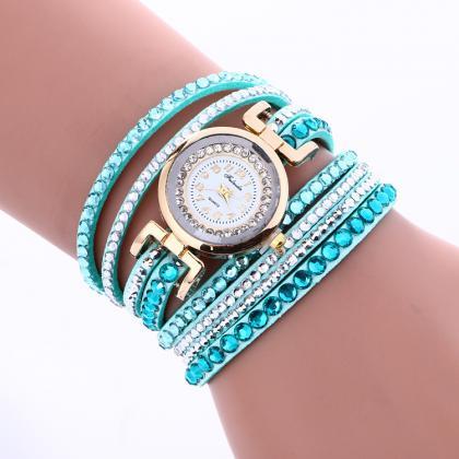 Korean Style Crystal Strap Watch