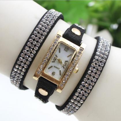 High-end Rectangle Crystal Lady's..