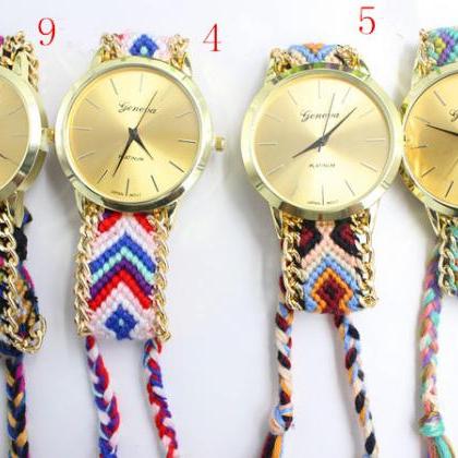Handmade Diy Woven Bracelet Watch