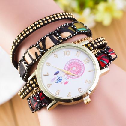 National Style Dreamcatcher Bracelet Watch
