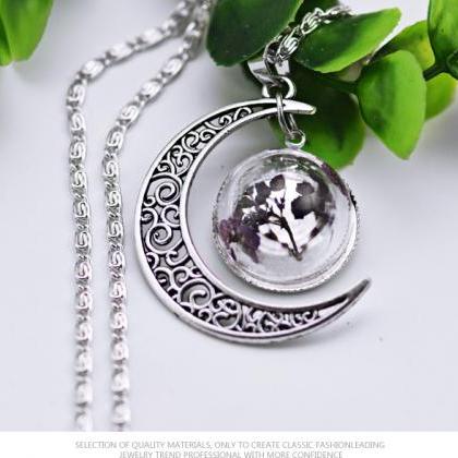 The Moon Hollow Hemisphere Cover Glass Flower..