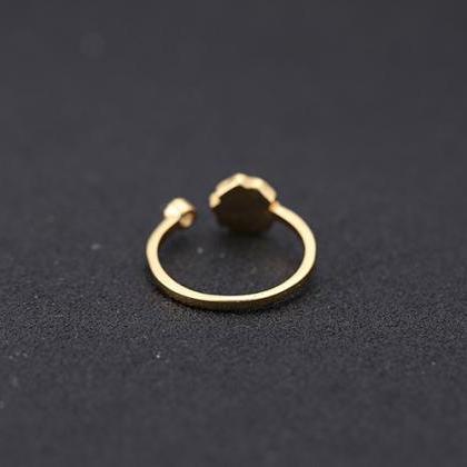 Rose Gold Drops Of Rubber Ring