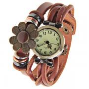 Free Shipping Round Dial Leather Watch Band Watch