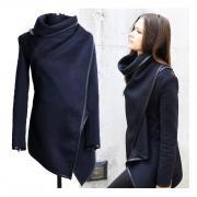 Women's Boyfriend Style Wool Long Trench Warm Slim Jacket Coats Overcoat Outwear