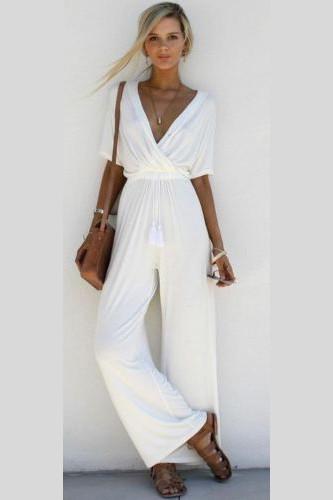 half sleeve jumpsuit