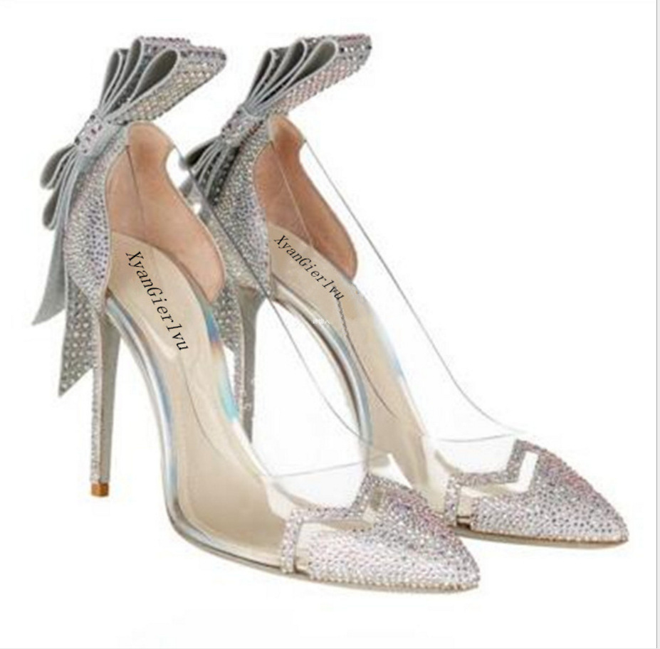 transparent wedding shoes